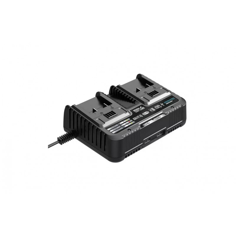 Two-battery charging adapter DEDRA, SAS+ALL DED7038V, 20V, 130W, 2x2.3A