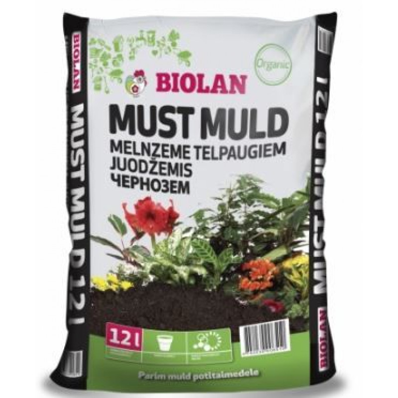 Black earth for indoor plants 12L Biolan